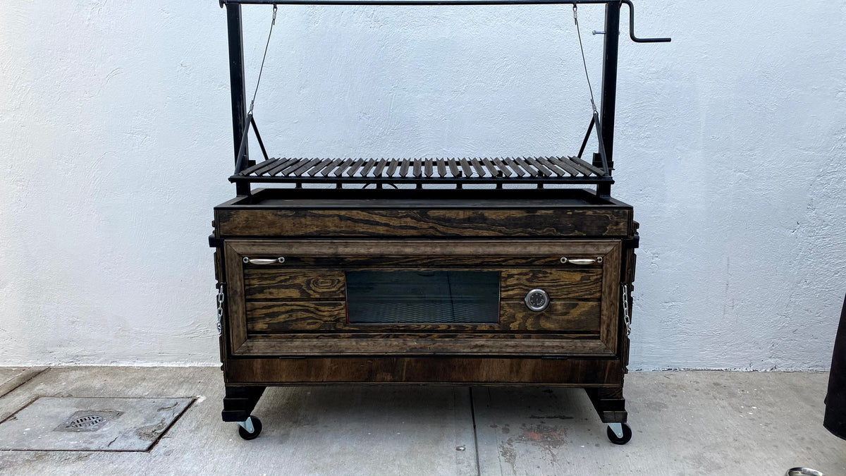 ADN Minimalista, asador de carbón con marco moderno — Asadores del Norte
