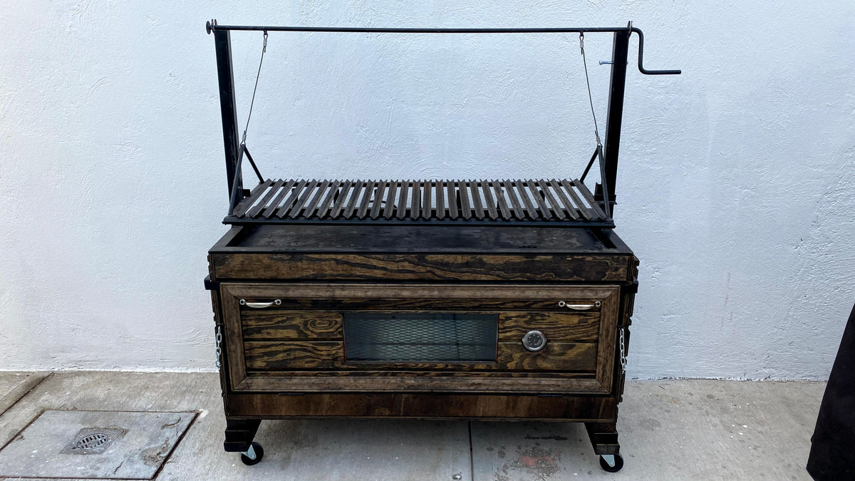 ADN Minimalista, asador de carbón con marco moderno — Asadores del Norte